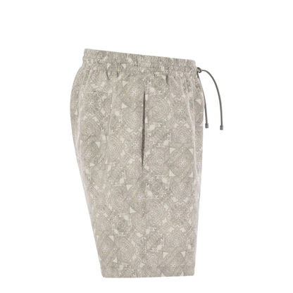 Beach Swimsuit With Paisley Design