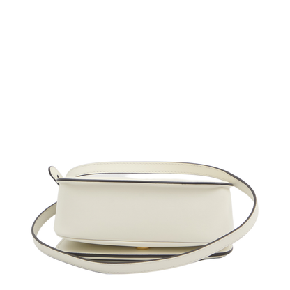 Blondie Leather Top Handle Bag - Cream