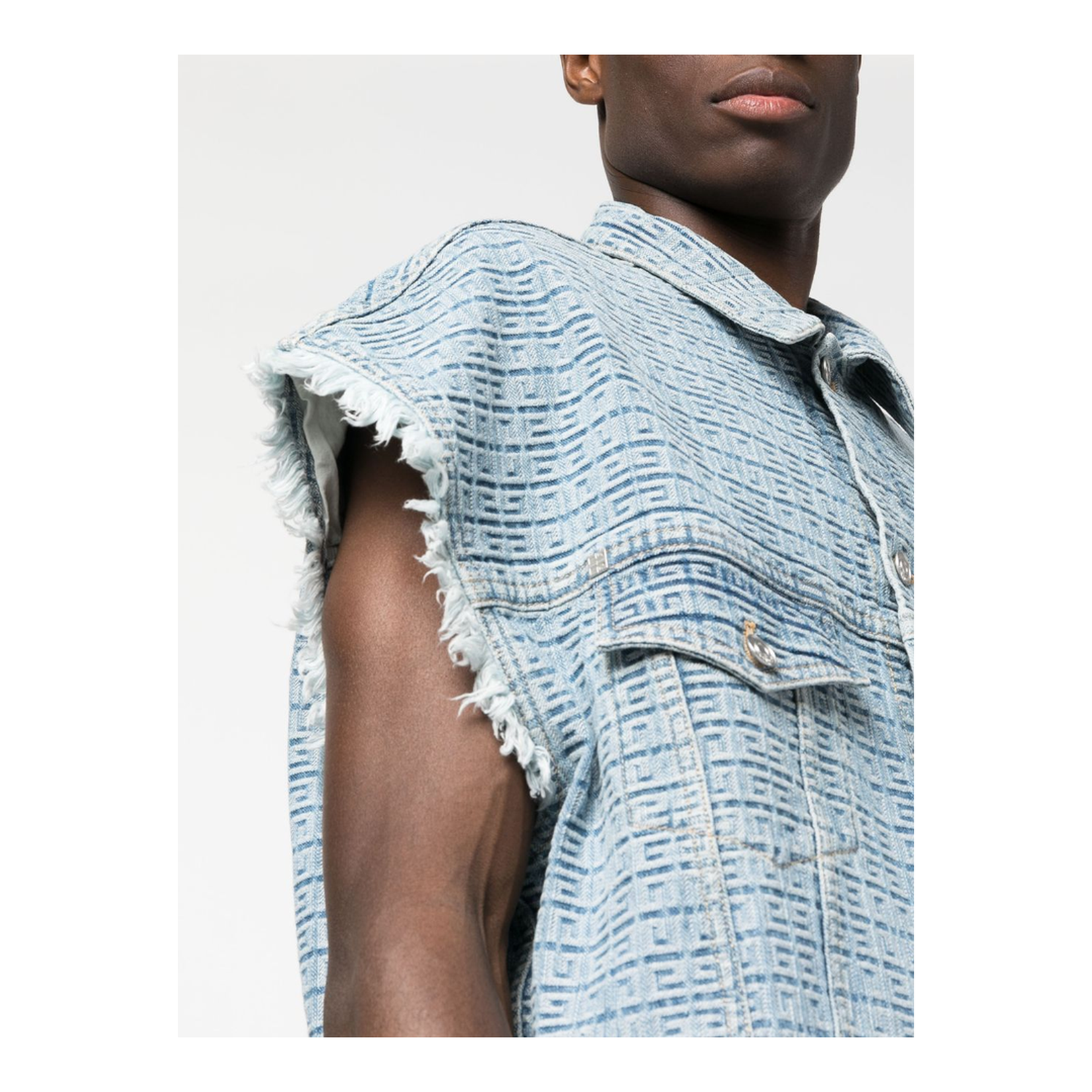 Clear Blue Denim Gilet