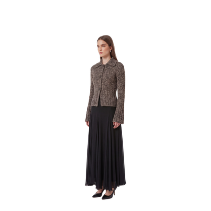 MAYFEYR - Khaite - Takeo Cardigan In Multi Sepia And Black - 18403675792
