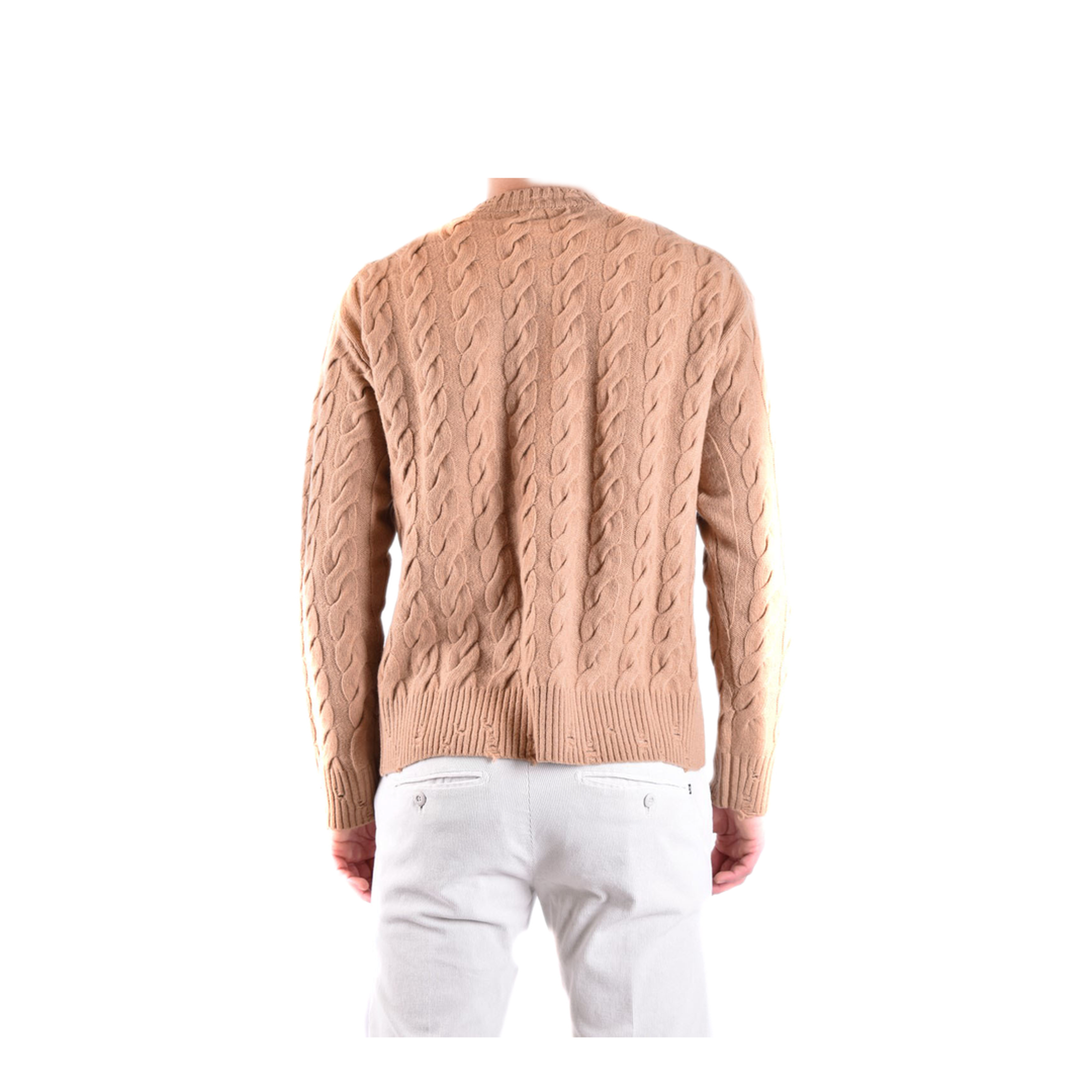 MAYFEYR - LANEUS - Camel Merino Cashmere Sweater - MGU748CAMMELLO