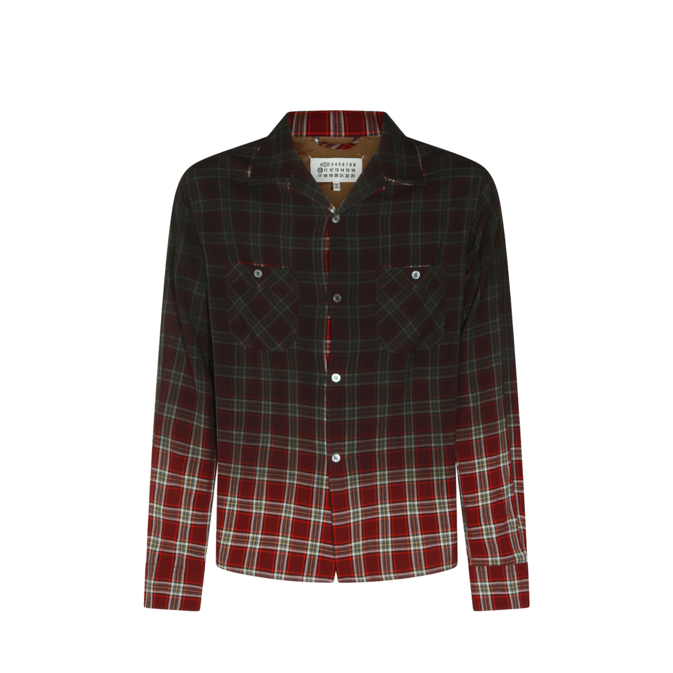 Red Gradient Check Shirt