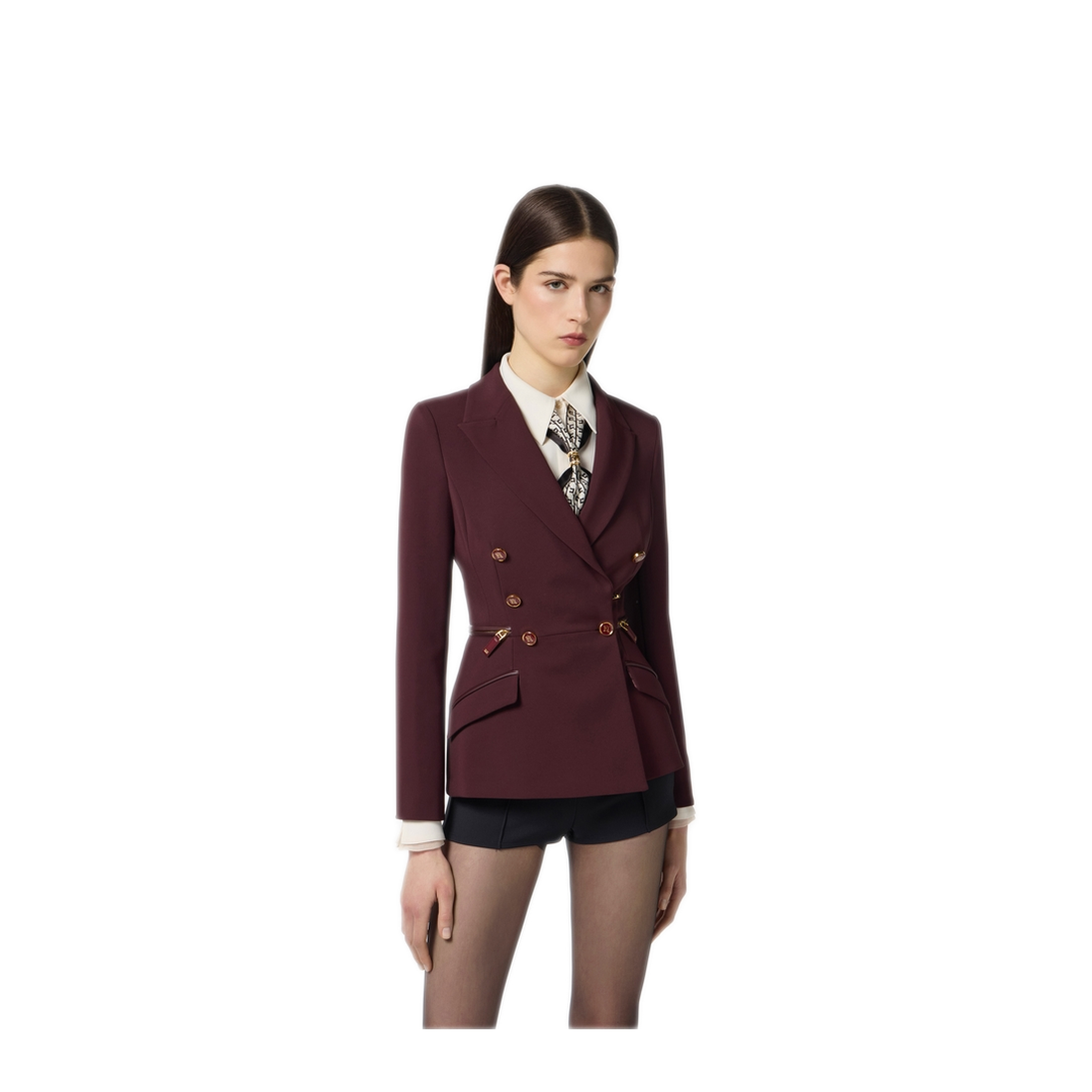 MAYFEYR - Elisabetta Franchi - Red Blazer - GI17256E2EA4