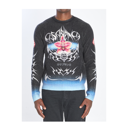 Sweater with Blades Print