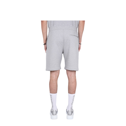 Bermuda Shorts with Graffiti Logo Print