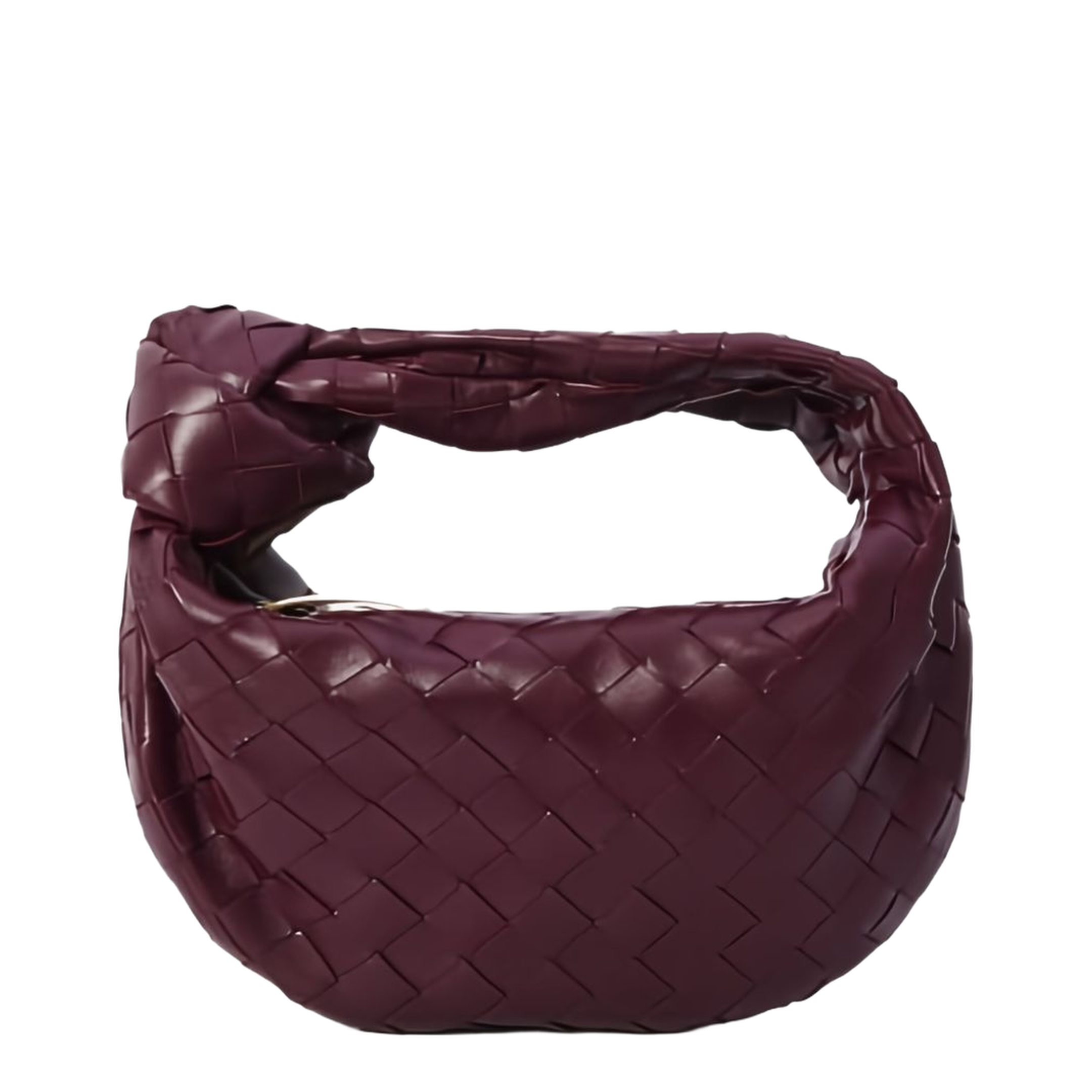 Mini Jodie Leather Top Handle Bag - Red