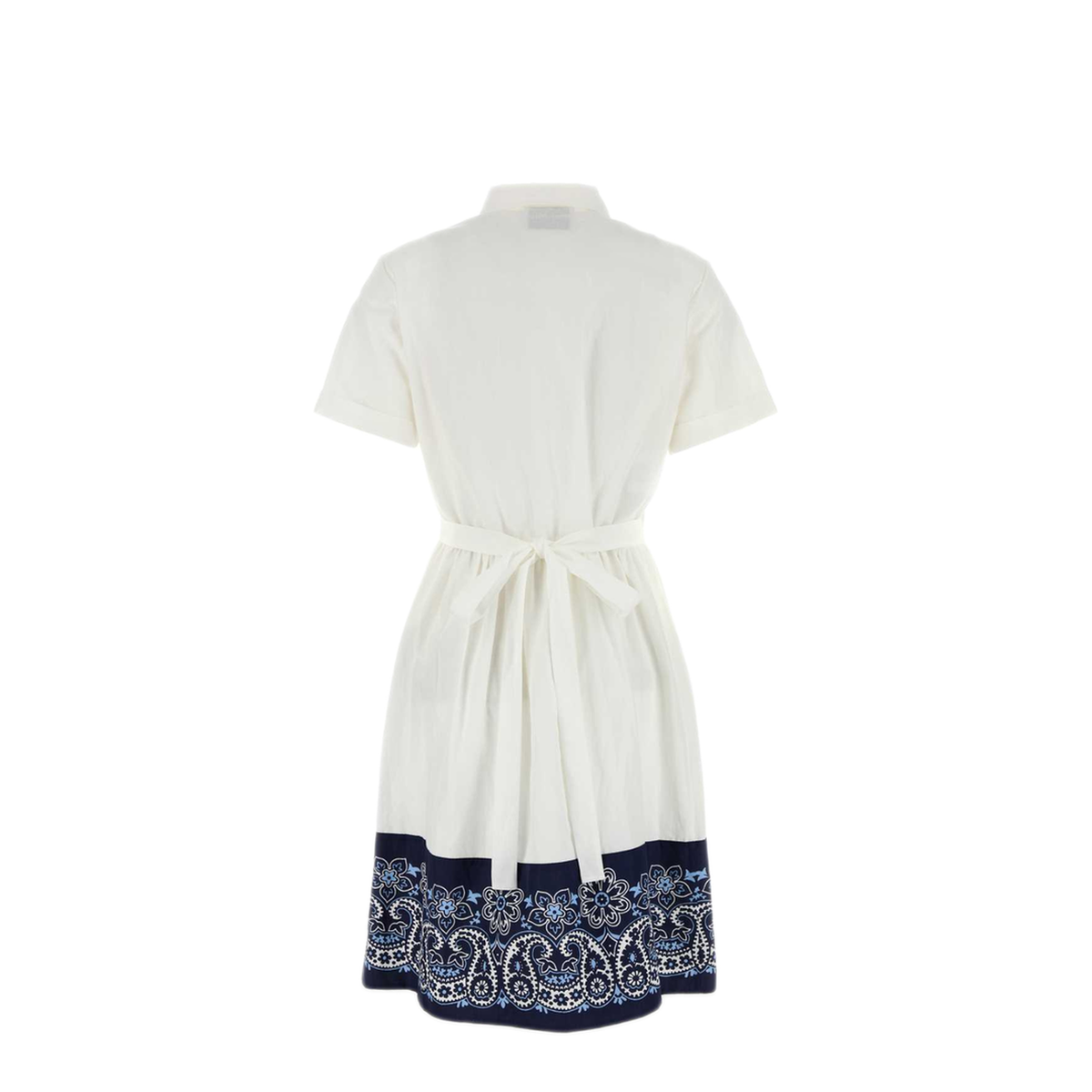 MAYFEYR - Miu Miu - White Cotton Blend Shirt Dress - MF5902SOOO17LZF0UB0