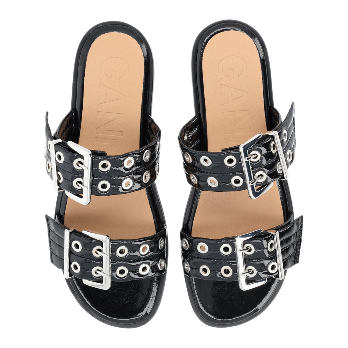 MAYFEYR - Ganni - Women'S Buckle Slides - S2664099