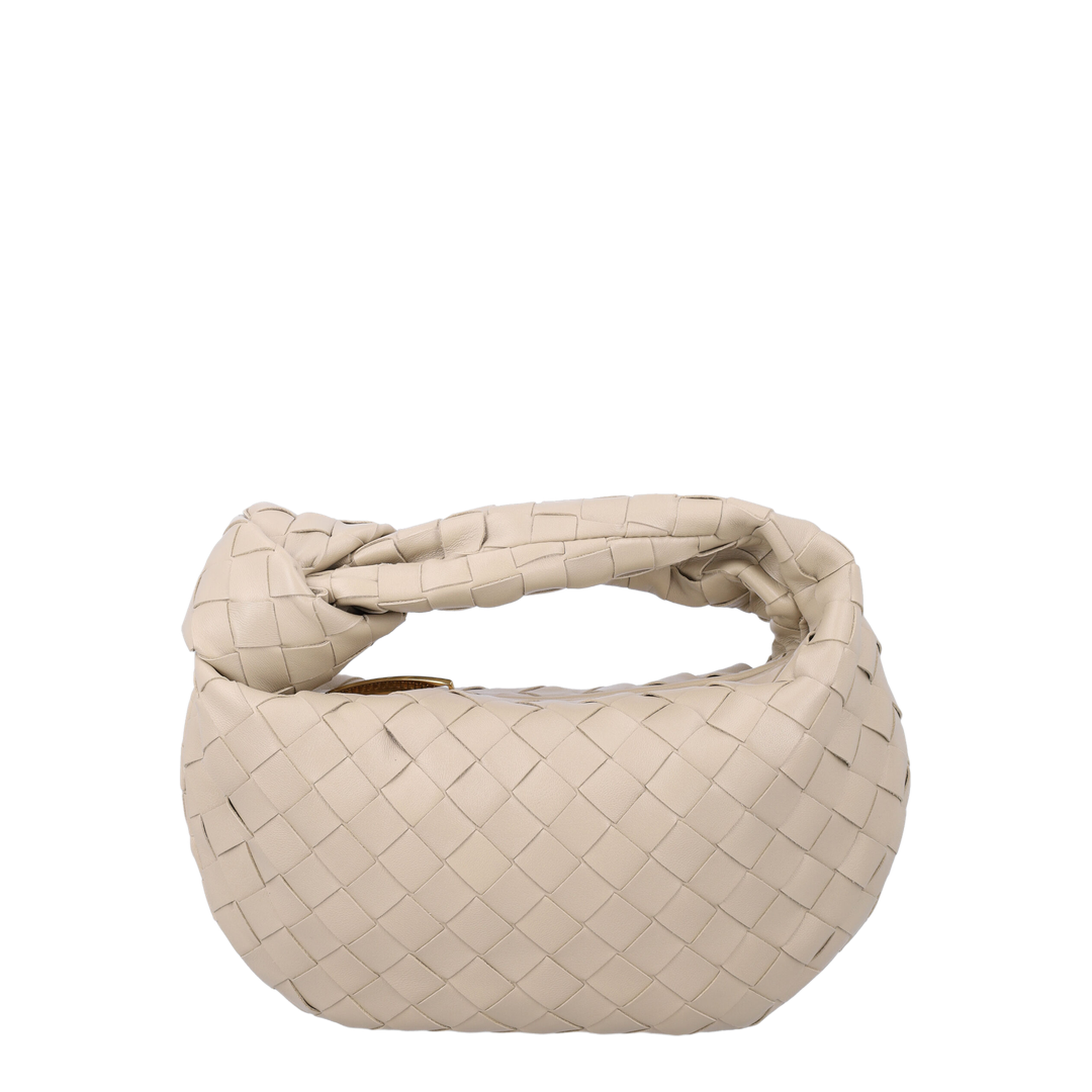 Jodie Mini Lambskin Top-Handle Bag - Ecru