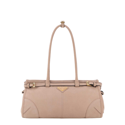 MAYFEYR - Prada - Pink Nabuk Bonnie Shoulder Bag - 1BA426VMOM2GB8F01U0