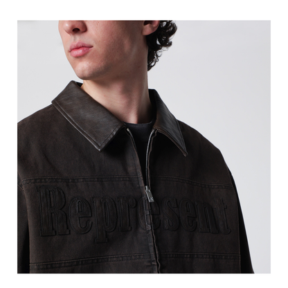 MAYFEYR - Represent - Roscoe Bomber Jacket In Whisky-Colored Canvas - MLM100544CO17