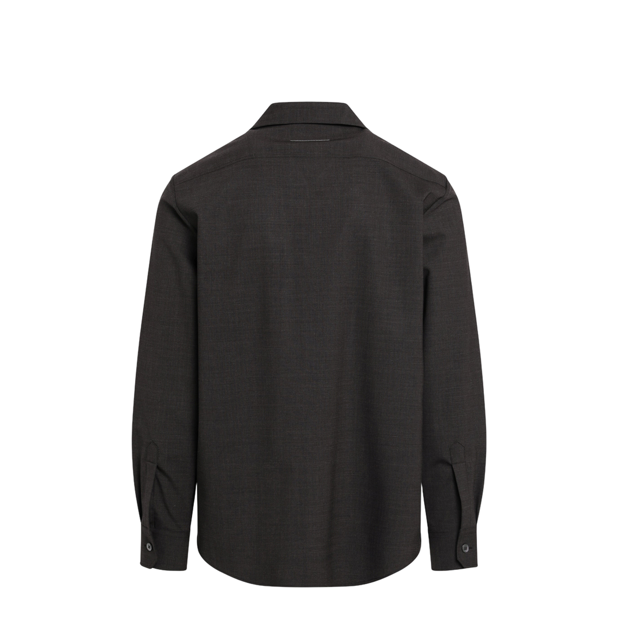 MAYFEYR - Mm6 Maison Margiela - Two-Tone Brown Shirt In Wool Blend - SH2DT0046M35733144M