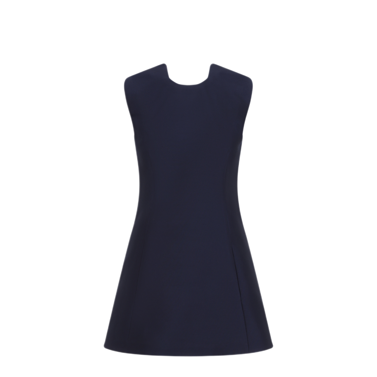 Wool Mini Dress With Button