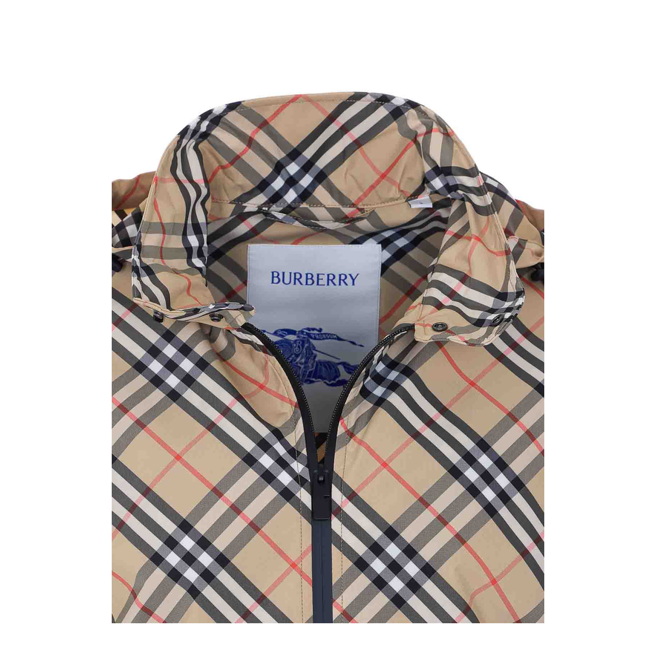 MAYFEYR - Burberry - Beige Jacket With Frontal Zip Closure - 8121319