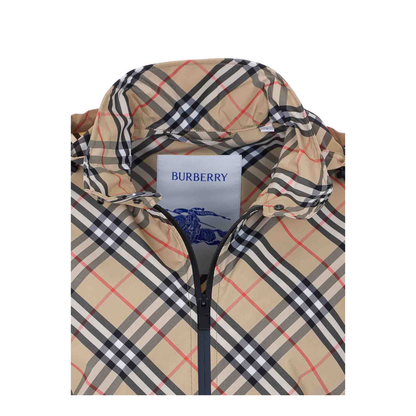MAYFEYR - Burberry - Beige Jacket With Frontal Zip Closure - 8121319