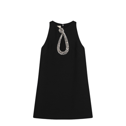 Black Wool Blend Dress