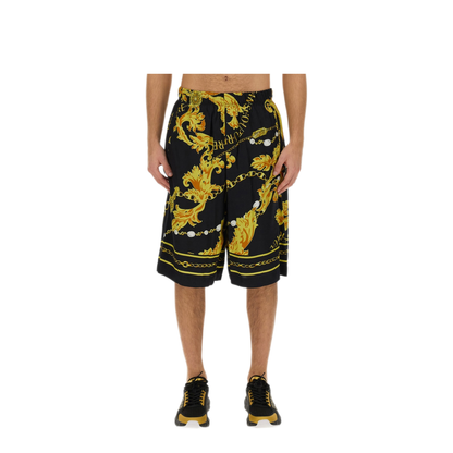 MAYFEYR - VERSACE JEANS COUTURE - Chain Couture Bermuda Shorts - 75GAD107NS318G89