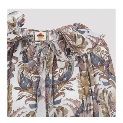 MAYFEYR - Farm Rio - Sea Garden Multicolor Blouse - 34882326084