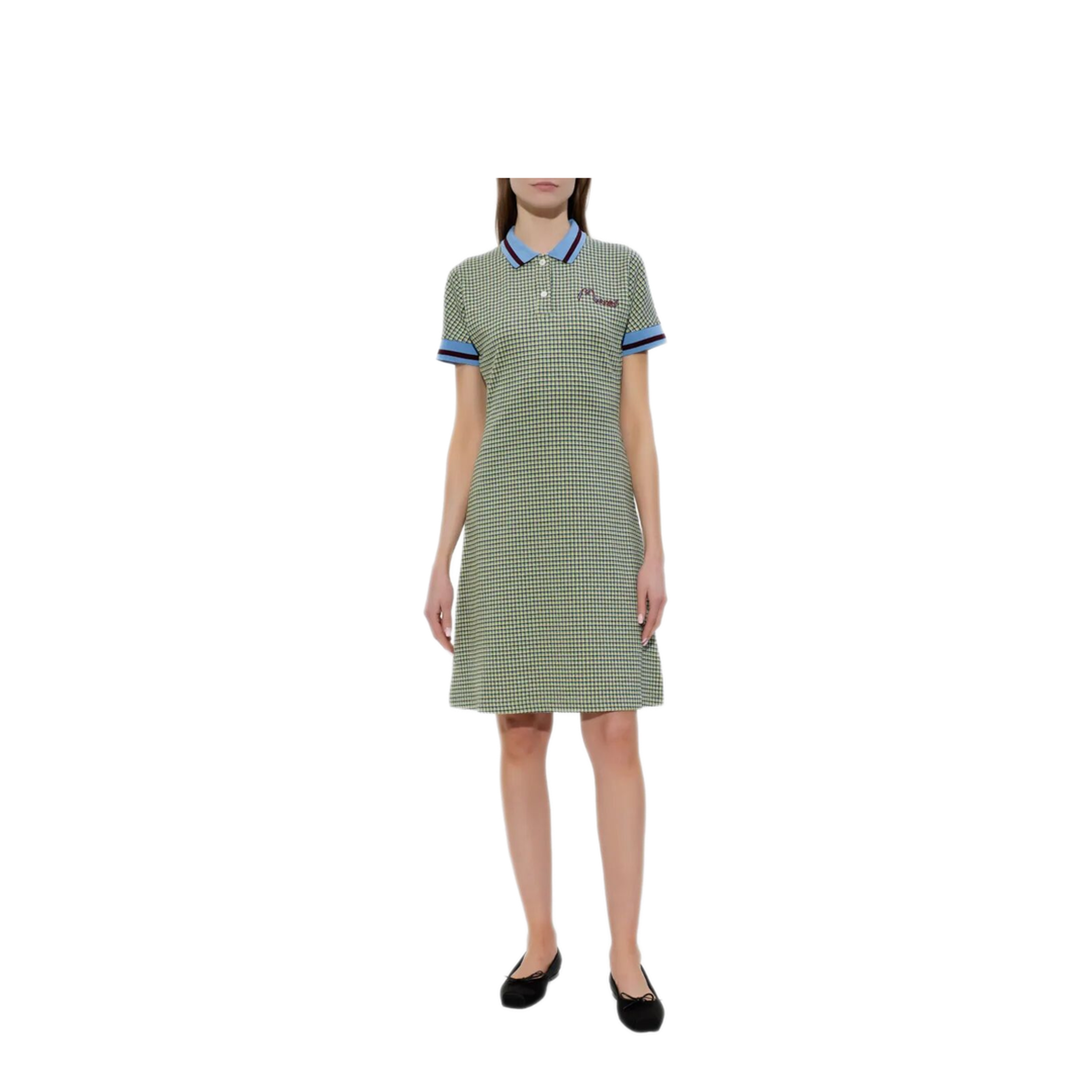 MAYFEYR - Marni - Polo-Collar Check Mini Dress - ABJE1520S0UTVA63CHY16