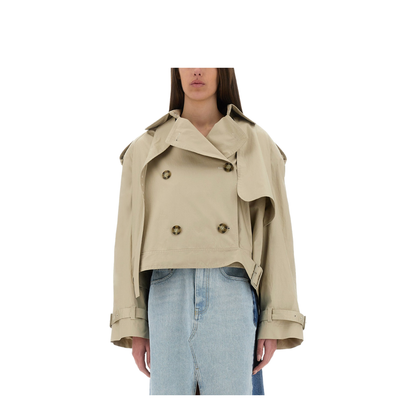 Short Trench Coat with Belt