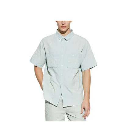 MAYFEYR - Kenzo - Embroidered Short Sleeve Shirt - FG55DC1047F0DY