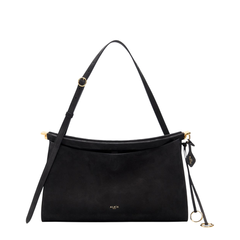 Le Click Pocket 35 Nubuck Crossbody - Noir