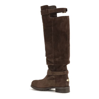 MAYFEYR - Jimmy Choo - Knee High Biker Boots - J000185196CHOCOLATE