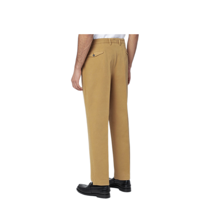 MAYFEYR - Santaniello - Ochre Cotton And Cashmere Trousers - ARECHITCR371118