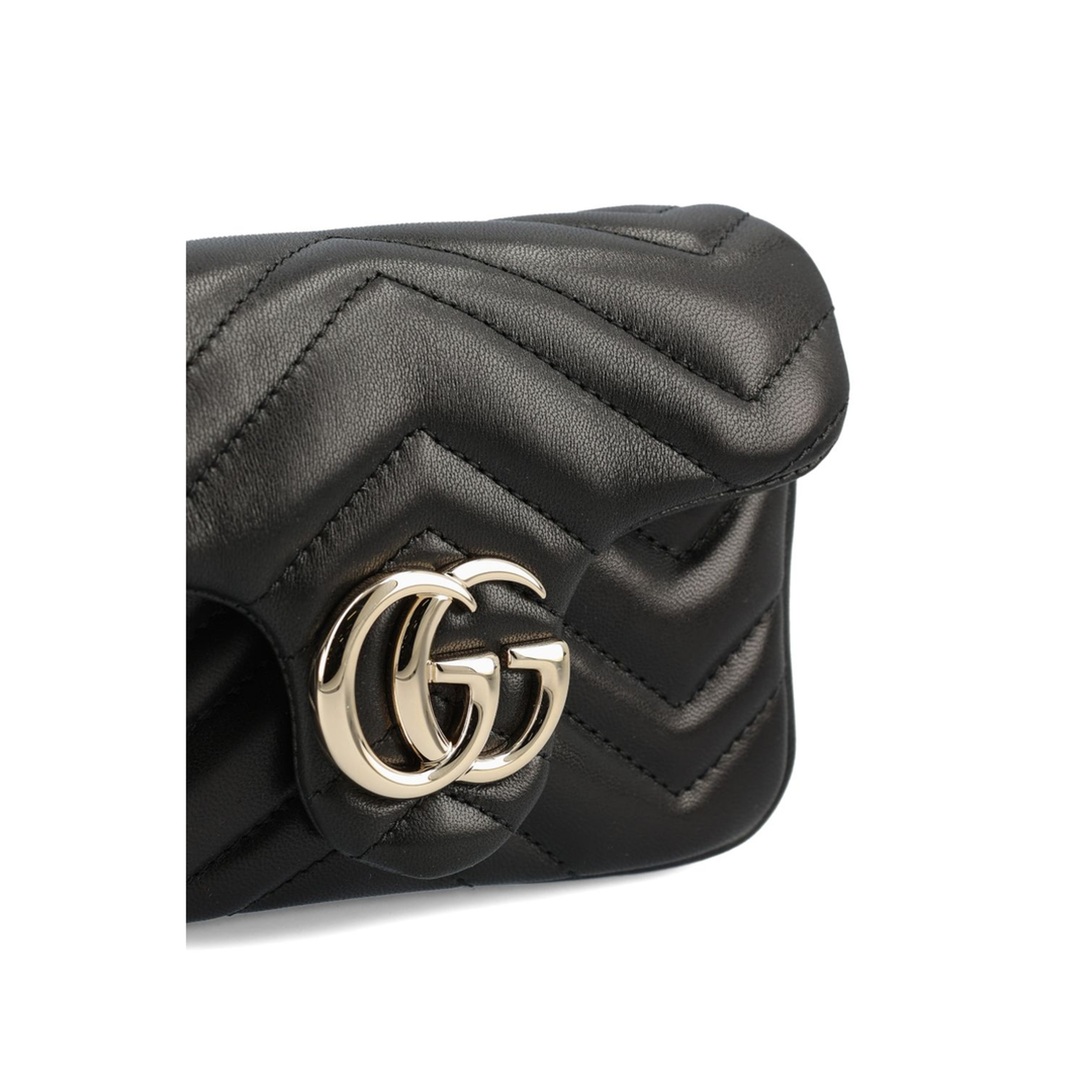 GG Marmont Mini Shoulder Bag Lambskin - Black
