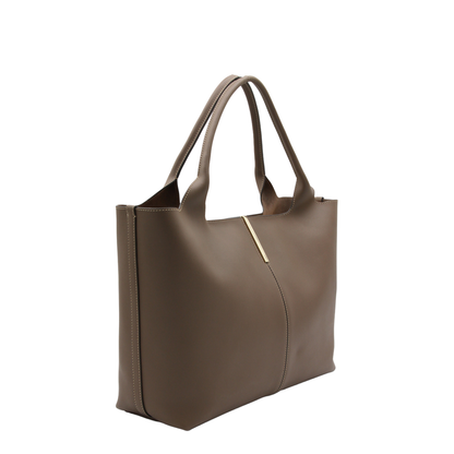 Shopping Bag in Leather Medium-Small