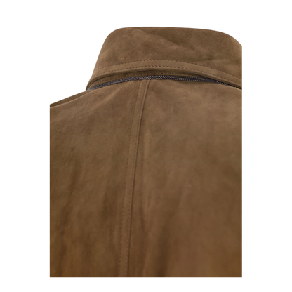 Women's Suede Shirt with Jewellery