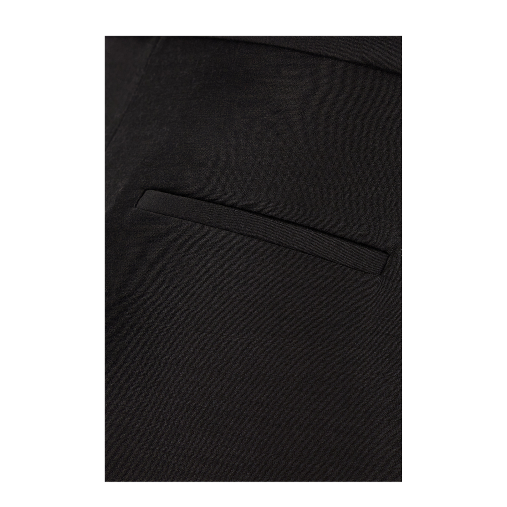 Black Wool Blend Pants