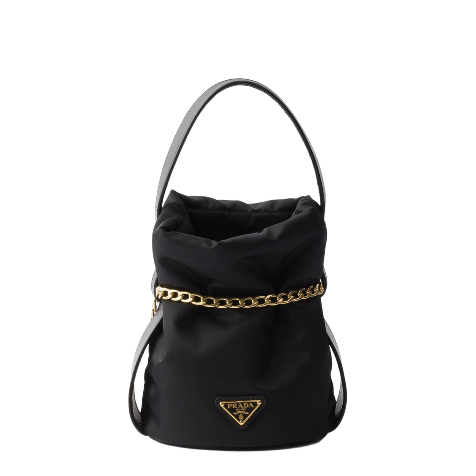 Black Petit Sac Noir Re-nylon And Nappa Leather Mini