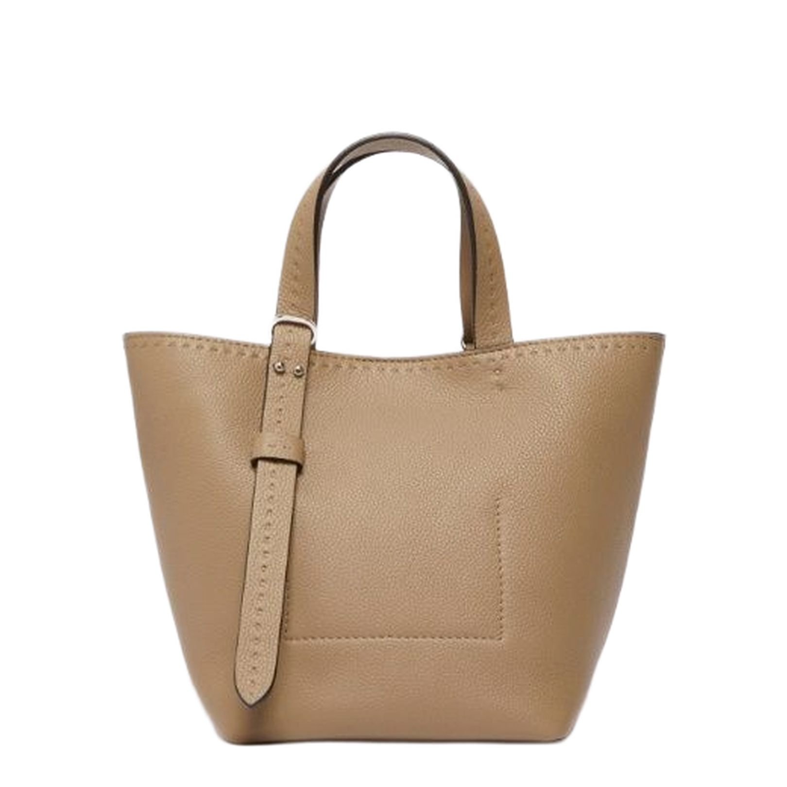 Hand or Arm Bag in Tumbled Calfskin Leather Archetipo Extra Small
