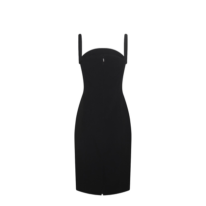 Rolled Midi Dress