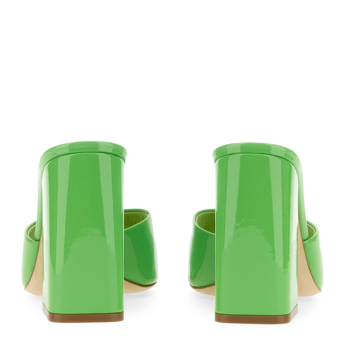 MAYFEYR - Paris Texas - Anja Sandals In Green Patent Leather - PX729XVN01KIWI