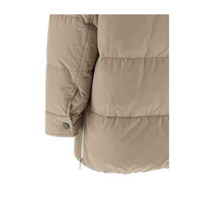 Knitted Neck Down Jacket