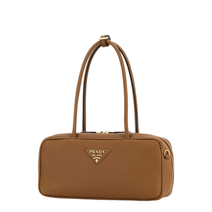Caramel Leather Shoulder Bag