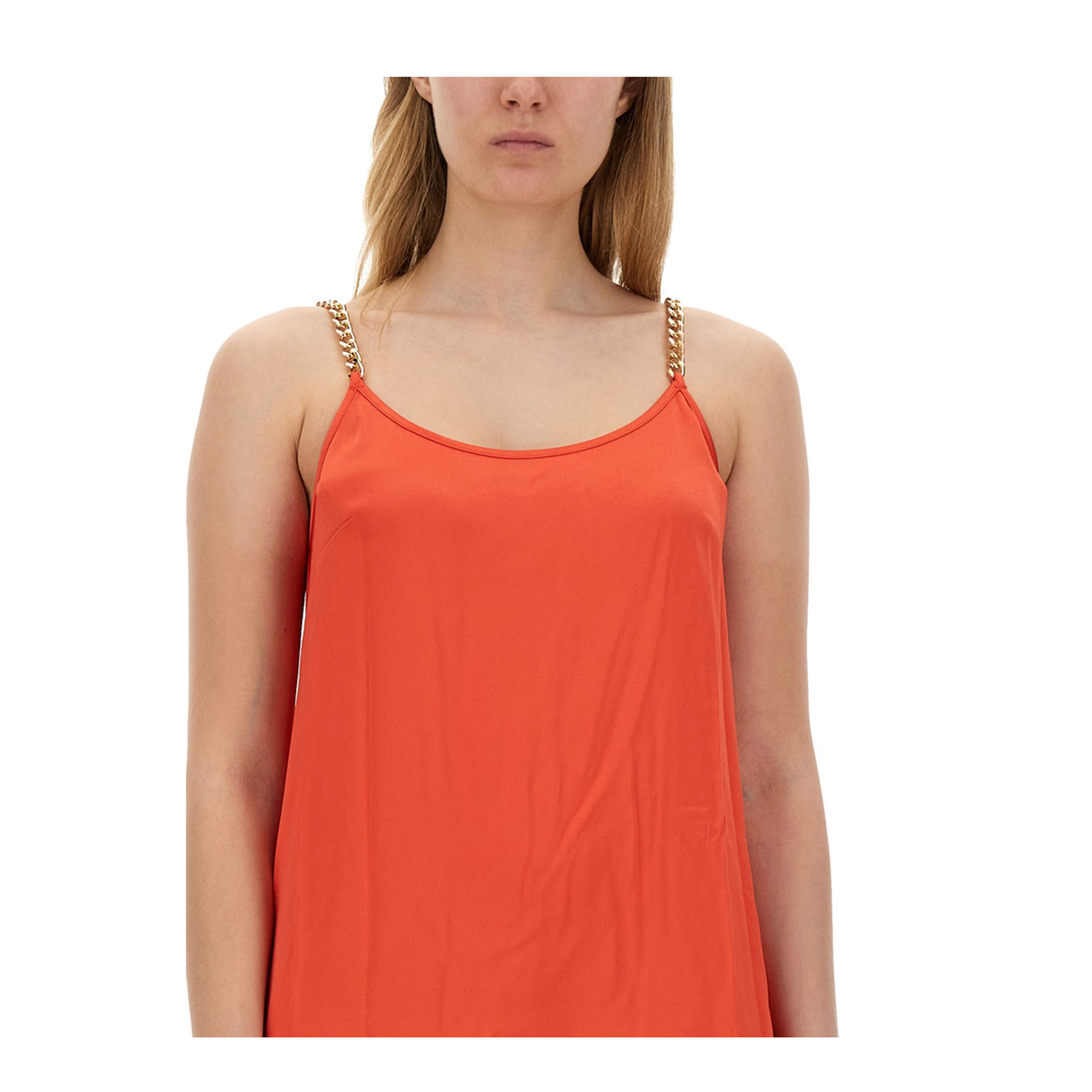 MAYFEYR - MICHAEL BY MICHAEL KORS - Dress With Chain Straps - MR4821R99G623SEACORAL