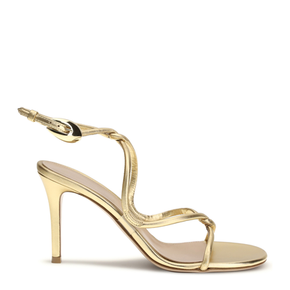 MAYFEYR - Gianvito Rossi - Jungle Mamba Metallic Leather Sandals - G3257585RICNIG