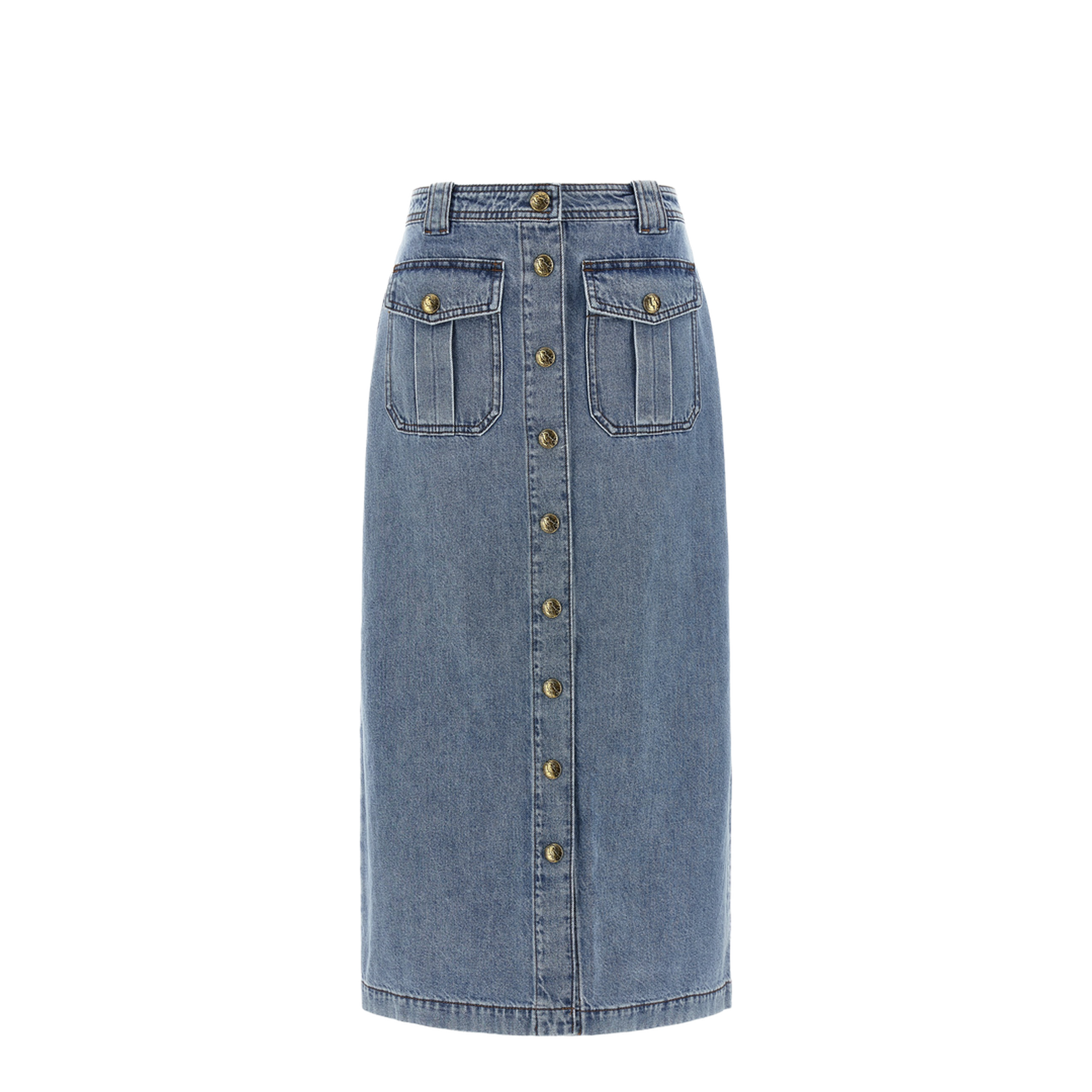 Denim Pencil Skirt