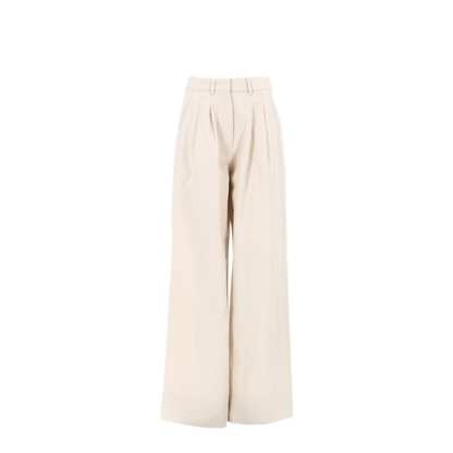 MAYFEYR - PT Torino - Wide Leg Linen Cotton Trousers - CDVLFKZ00STDPU38L0015