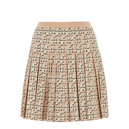 Embroidered Viscose Blend Skirt