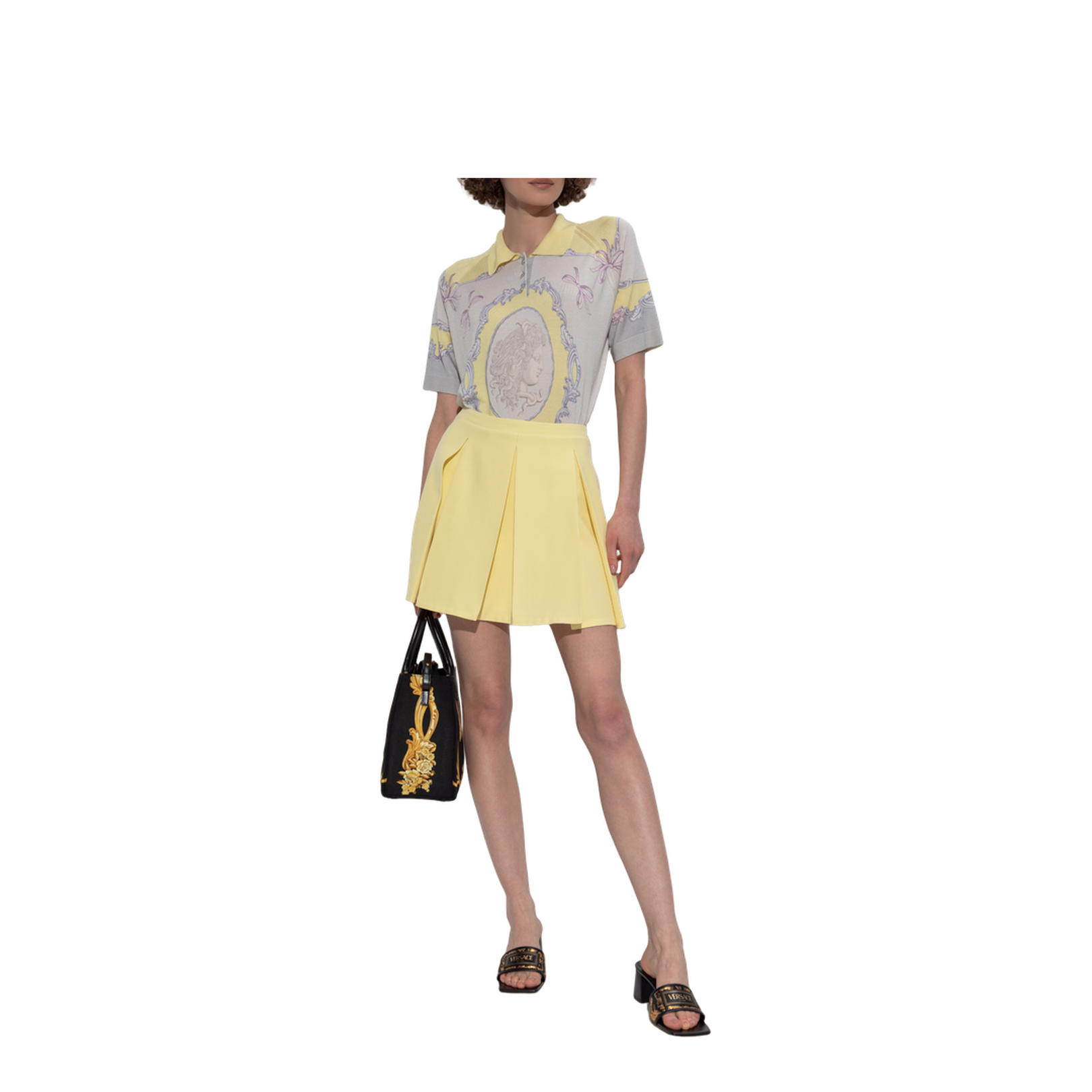 Cameo Silk Knit Polo