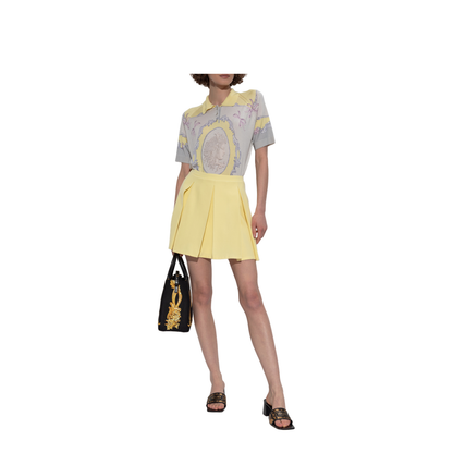 Cameo Silk Knit Polo