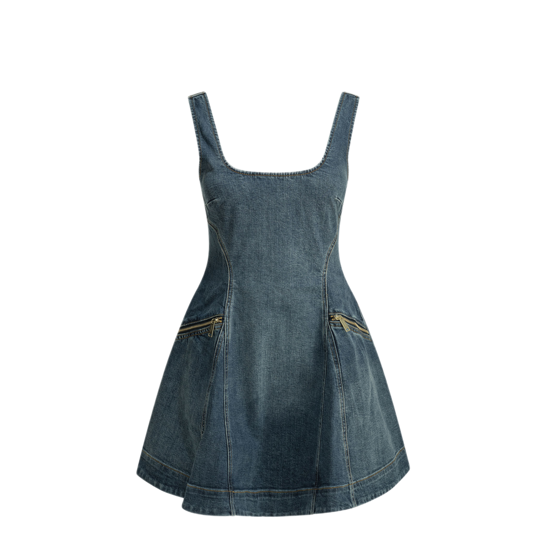 MAYFEYR - Self Portrait - Short Flared Dress - SS26813SBLBLUE