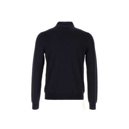 MAYFEYR - Fendi - Midnight Blue Stretch Wool Polo Shirt - FZC188B1Q2F0QG3