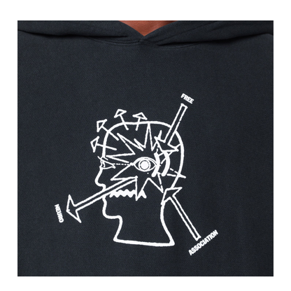 MAYFEYR - Brain Dead - Faded Black Neuro Free Association Sweatshirt - BDP25TO90044COWB