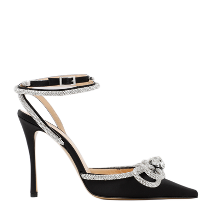 MAYFEYR - MACH & MACH - Black Double Bow Sandal - FW200235BLACK