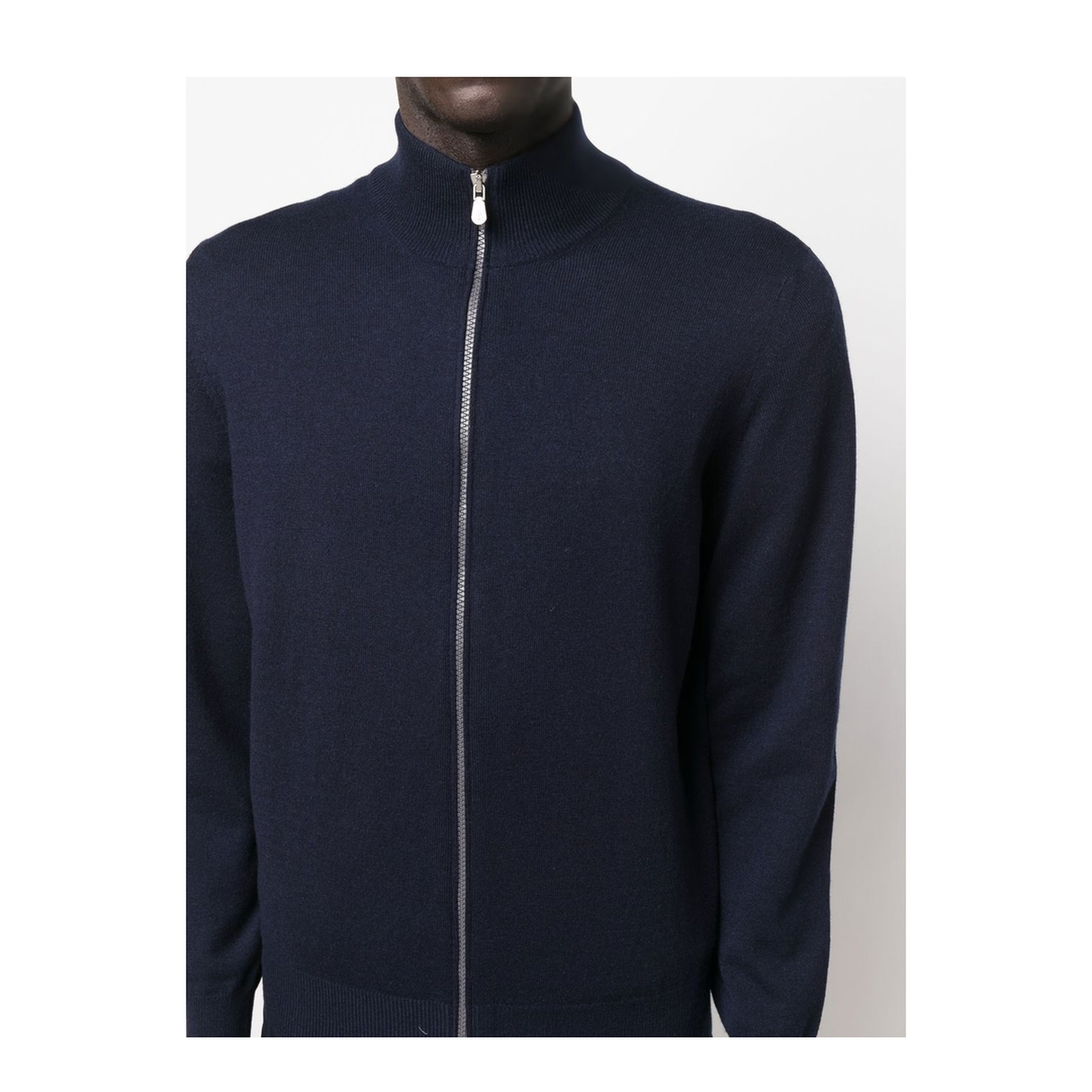 Cashmere Zipped Cardigan